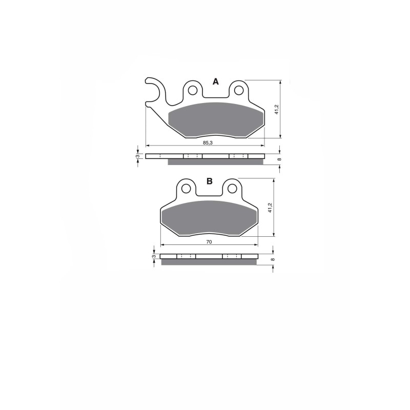 PLAQUETTES DE FREIN DELTA FRITTEES KXR COMPOUND GARELLI 125 JOKER 2002-OFFRE