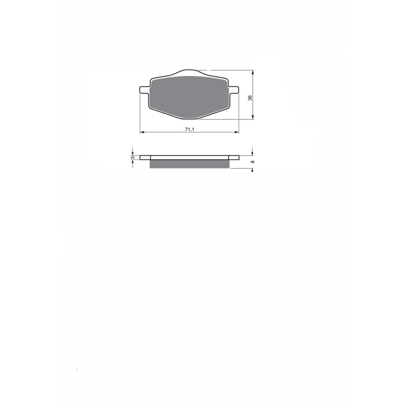 DELTA BRAKE PAD SINTERED MIX KXR HM CRE 50 BAJA (GRIMECA CALIPER) 95-02-OFFER