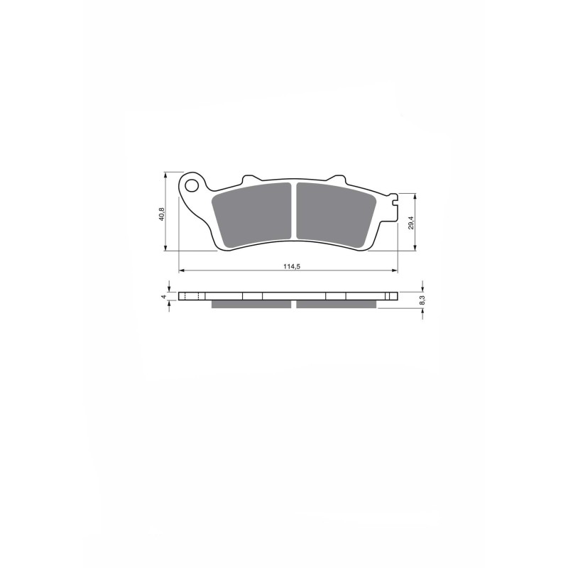 DELTA SINTERED BRAKE PAD KXR MIX HONDA NT 650 V2 V3 V4 V5 02-05-OFFER