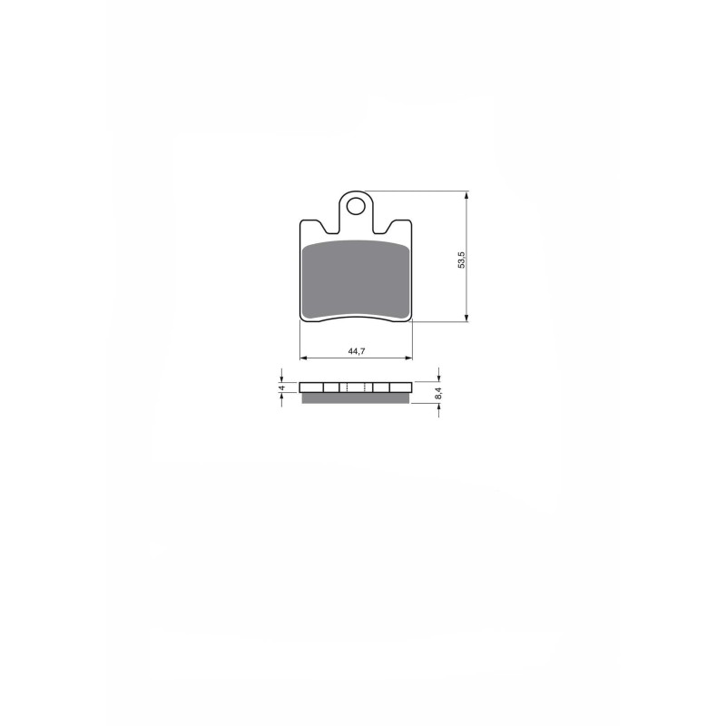 DELTA SINTERED BRAKE PAD MIXTURE KXR KAWASAKI SC 250 A1 (EPSILON 250) 02-03-OFFER