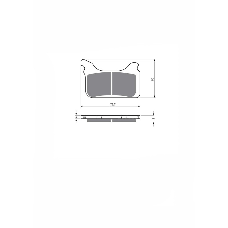 Delta Bremsbelag Sint KXR Montage auf KTM SMR 525 2005 Angebot