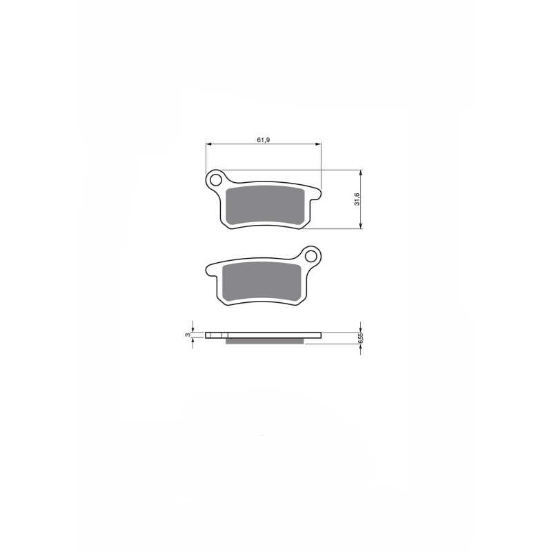 PLAQUETTES DE FREIN DELTA FRITTEES MXR COMPOUND KTM SX 65 02-03-OFFRE