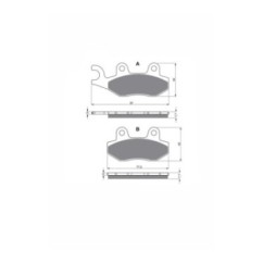 DELTA BRAKE PAD SINTERED MXR MIX SUZUKI LT-F 300 FK2 2002-OFFER