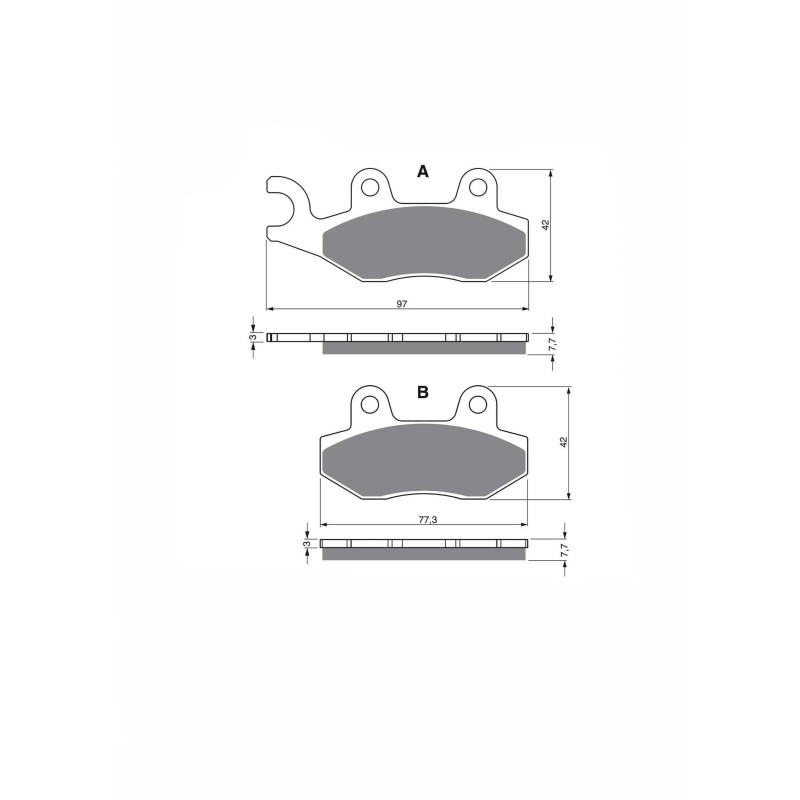 DELTA SINTERED BRAKE PADS MXR COMPOUND SUZUKI LT-F 300 FK2 2002-ANGEBOT