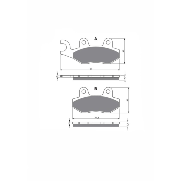 DELTA SINTERED BRAKE PAD MXR SUZUKI LT-F 300 FK2 2002-OFFER