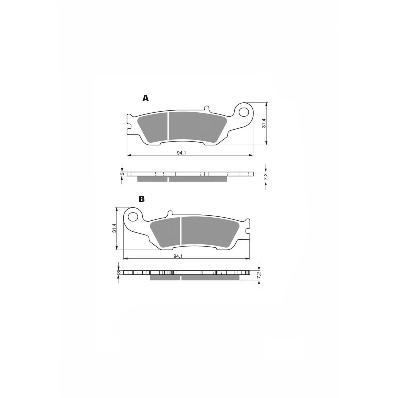 PASTILLAS DE FRENO SINTERIZADAS DELTA MXR COMPUESTO YAMAHA WR 450 FG FH FJ (270MM F DISCO 4T) 16-19-OFERTA