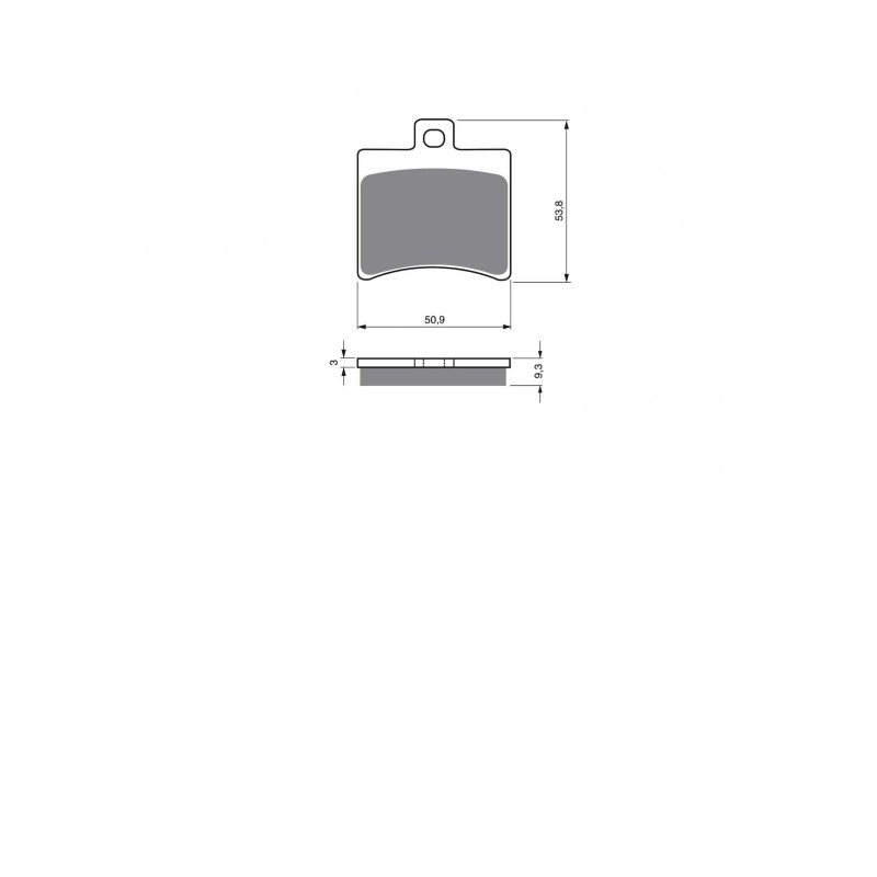 JOLLY BRAKE SEMI-METALLIC BRAKE PAD KX COMPOUND APRILIA SR 50 DITECH (LC)(RLD100) 02-03-OFFER