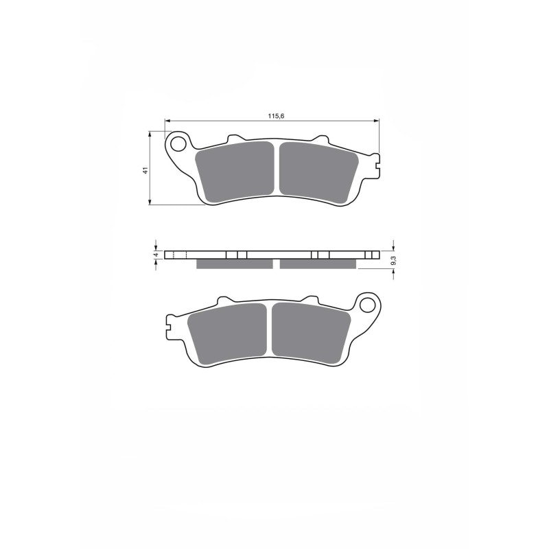 JOLLY BRAKE SEMIMETALLISCHE BREMSBELAGE VERBUNDEN KX GARELLI 250 SKYNET 2002-ANGEBOT