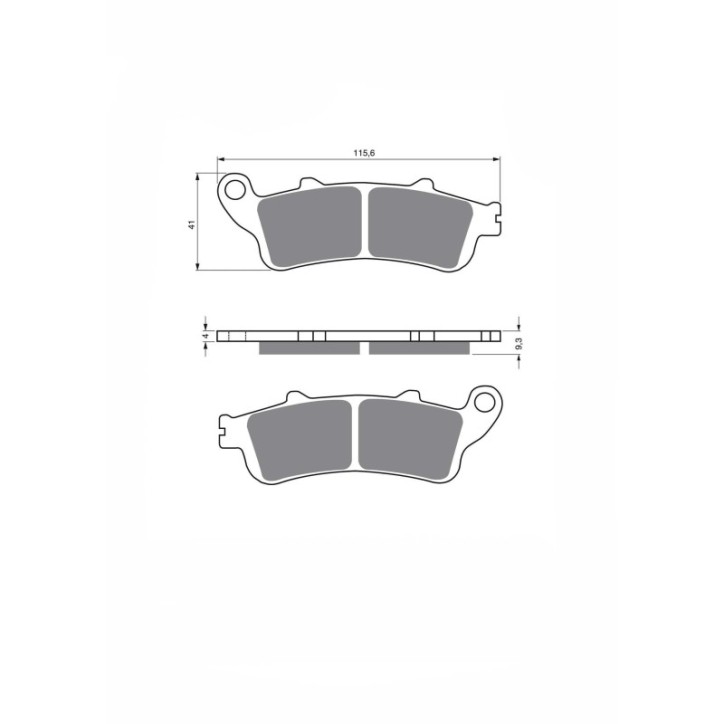 JOLLY BRAKE PASTIGLIA FRENO SEMIMETALLICA KX GARELLI 250 SKYNET 2002-OFFERTA