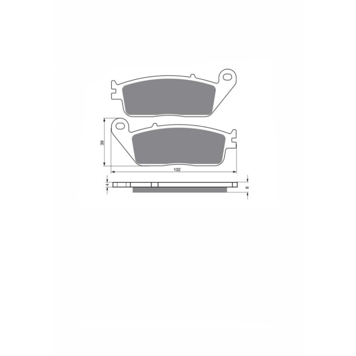 PASTILLAS DE FRENO SEMIMETALICAS JOLLY BRAKE KX HONDA CB750 93-02-OFERTA-SX