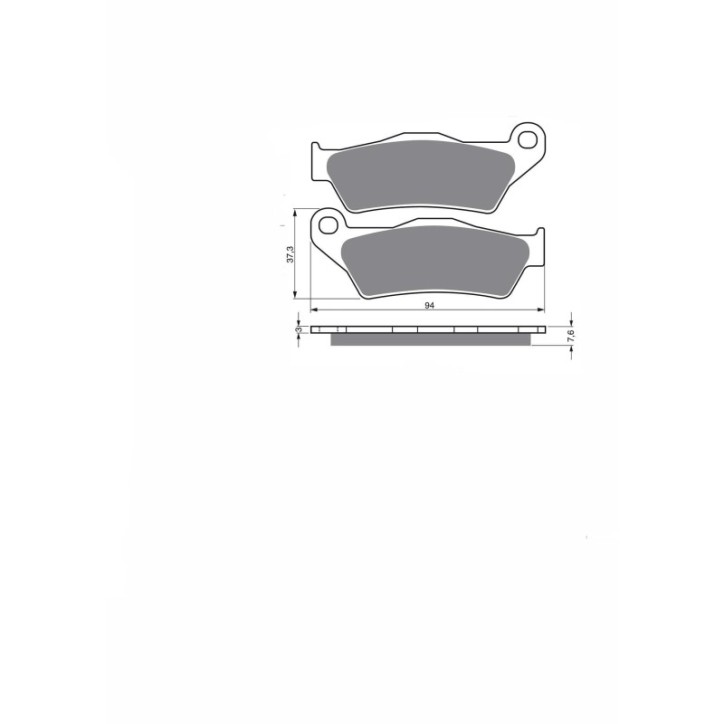 PASTILLAS DE FRENO JOLLY BRAKE SEMIMETALICAS KX HUSQVARNA SM 125 S 02-03-OFERTA-SX