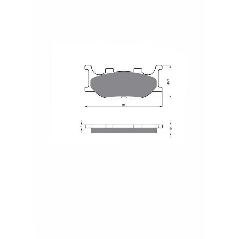 JOLLY BRAKE PASTIGLIA FRENO SEMIMETALLICA MESCOLA KX ITALJET 250 JUPITER 02-03-OFFERTA