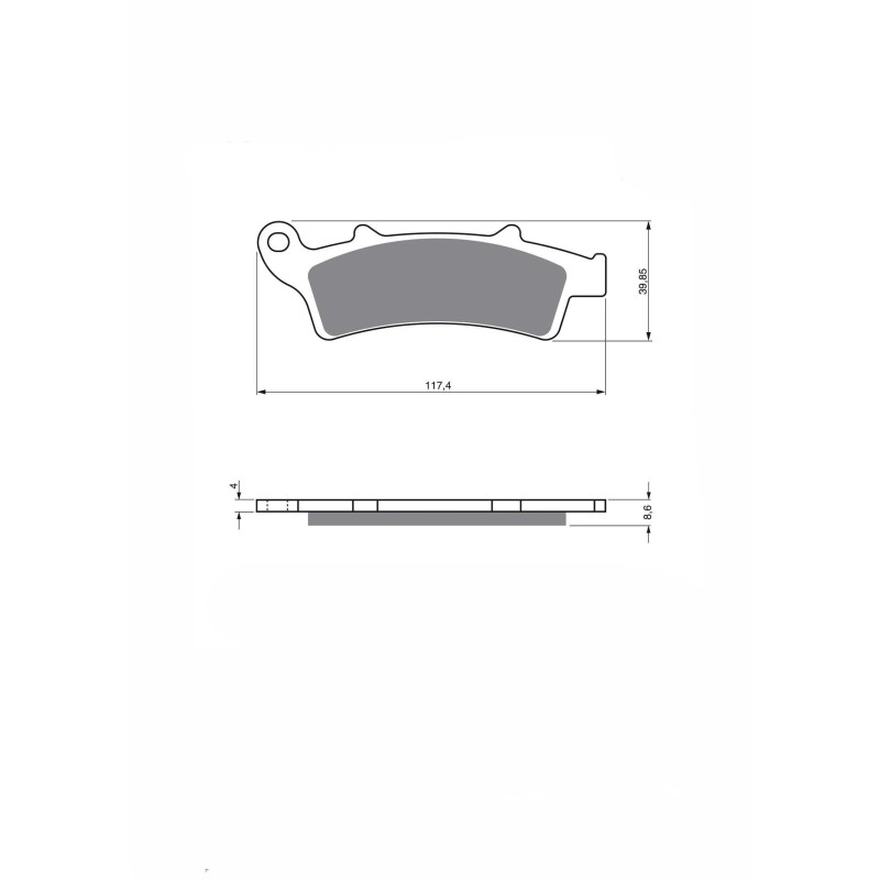 JOLLY BRAKE SEMIMETALLISCHE BREMSBELAGE KX COMPOUND MALAGUTI 400 MADISON K 02-06-ANGEBOT