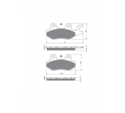 JOLLY BRAKE SEMIMETALLISCHE BREMSBELAGE KX COMPOUND TRIUMPH SPRINT RS (AB VIN139277) (6-LOCH-VORDERSCHEIBE) 2002-ANGEBOT