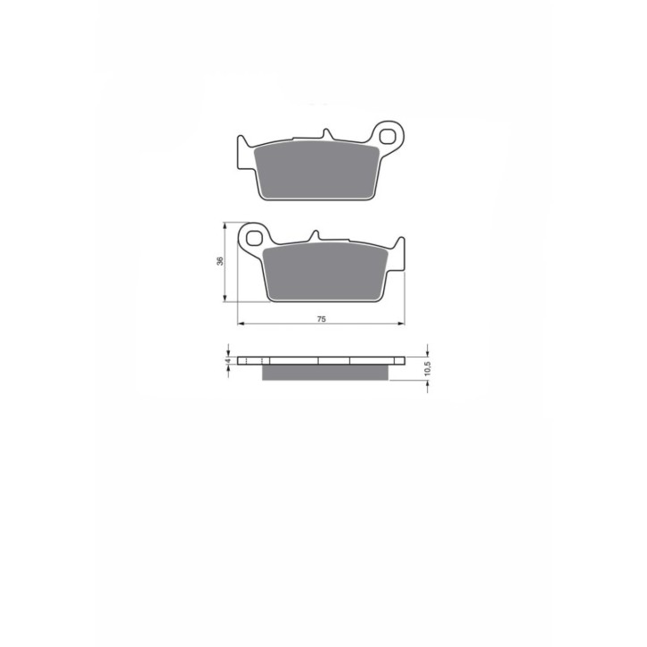 JOLLY BRAKE SEMIMETALLISCHE BREMSBELAGE MX GAS GAS SM 400 FSE 01-02-ANGEBOT