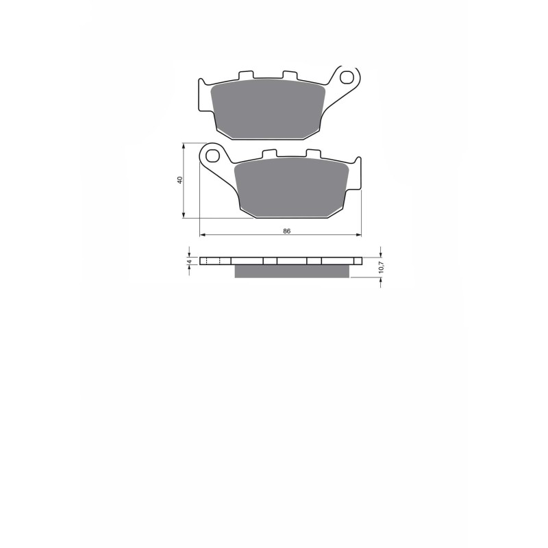 PASTILLAS DE FRENO SINTERIZADAS JOLLY BRAKE KXR COMPUESTO PEUGEOT SV 250 01-02-OFERTA