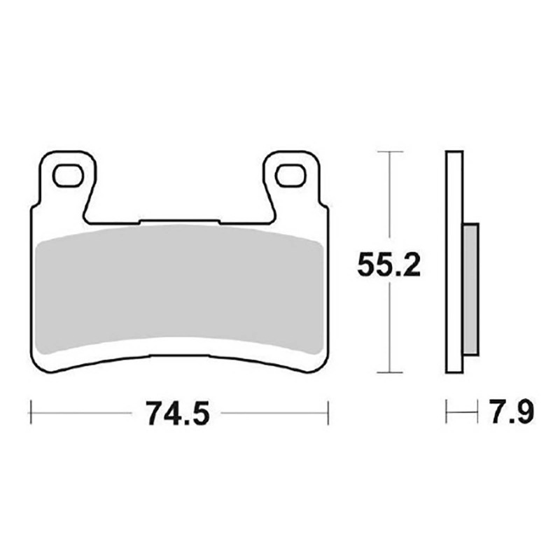 DELTA SEMI-METALLIC BRAKE PAD KX COMPOUND KAWASAKI ZX-6R 636 NINJA (ABS - 636CC) 2013-OFFER