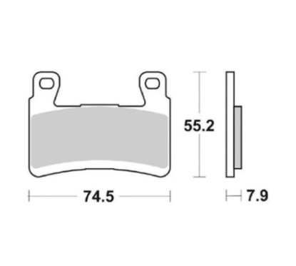 DELTA SEMI-METALLIC BRAKE PAD KX COMPOUND KAWASAKI ZX-6R 636 NINJA (ABS - 636CC) 2013-OFFER