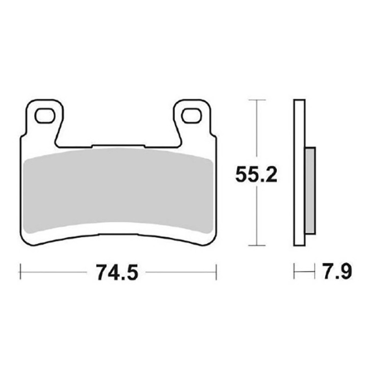 DELTA PASTIGLIA FRENO SEMIMETALLICA KX KAWASAKI ZX-6R 636 NINJA ABS 2013-OFFERTA-SX