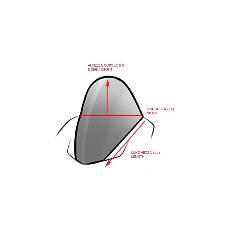 racingbike racing hp windshield for aprilia rsv4 1100 factory 21 25 transparent