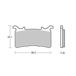 PLAQUETTES DE FREIN BREMBO Z04 COMPOUND BMW M1000 RR 2023