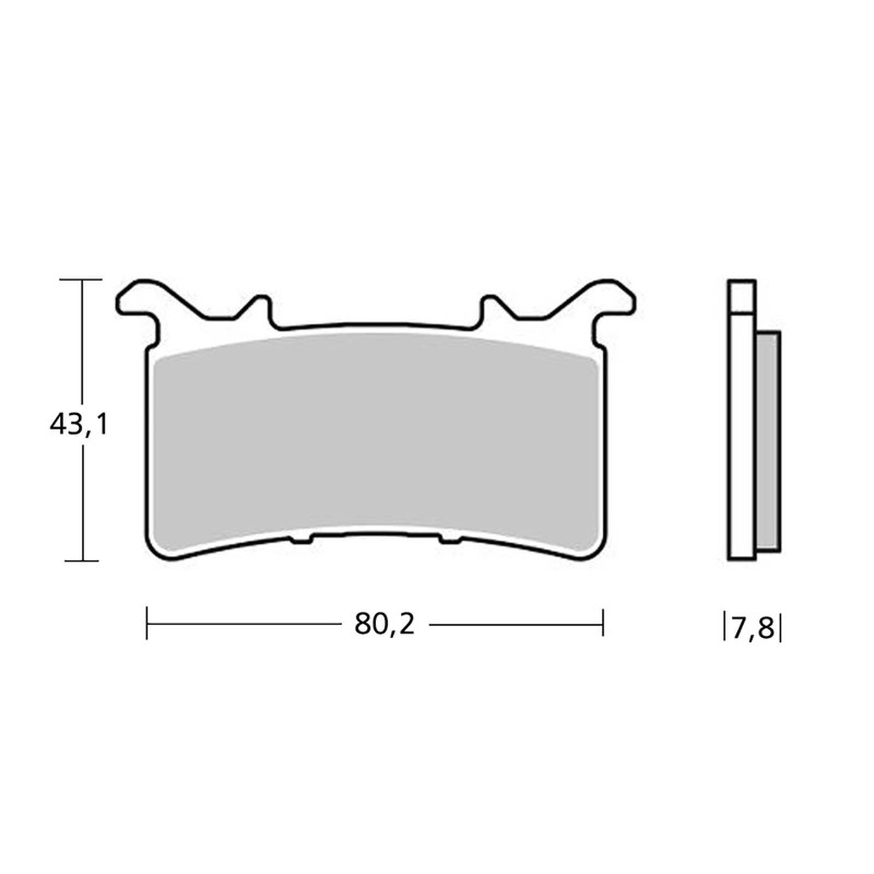 PLAQUETTES DE FREIN BREMBO Z04 COMPOUND BMW M1000 RR 2023