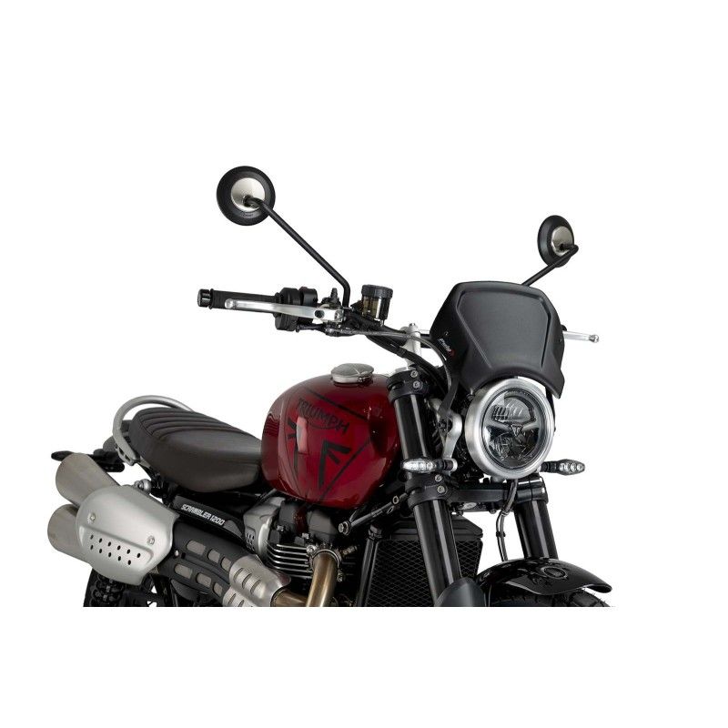 puig front fairing aluminum triumph scrambler 1200 x 24 25 black