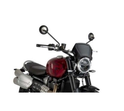 puig front fairing aluminum triumph scrambler 1200 x 24 25 black