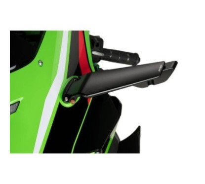 ESPEJO RETROVISOR IZQUIERDO PUIG MOD. ALERON KAWASAKI ZX-10R 21-24 NEGRO