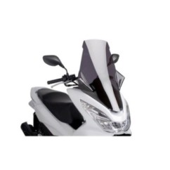 PUIG WINDSCHILD V-TECH LINE TOURING HONDA PCX 125 14-17 DARK SMOKE