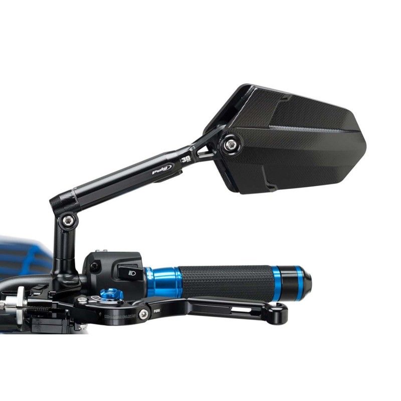 Retrovisores Puig Mod Explorer para Triumph Bonneville Bobber Negro 18-20