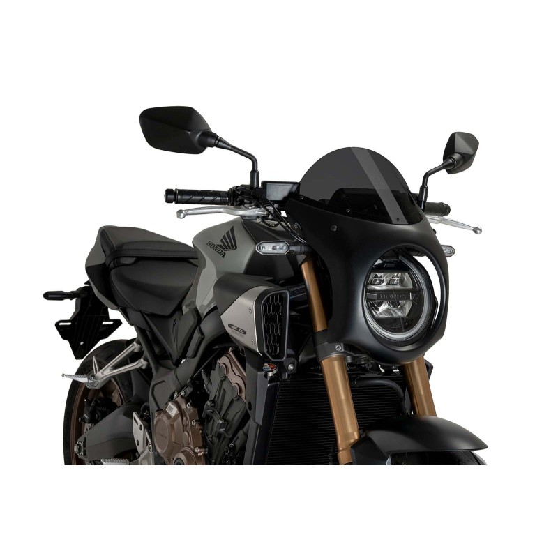 PUIG HALBVERKLEIDTER BILDSCHIRM HONDA CB650R NEO SPORTS CAFE 2024 DARK SMOKE-BLACK