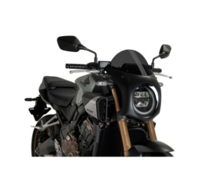 CUBREPUIG SEMICARENADO HONDA CB650R NEO SPORTS CAFE 2024 HUMO OSCURO-NEGRO