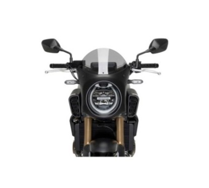 Halbverkleideter Bildschirm von PUIG fUr Honda CB650R NEO SPORTS CAFE 2024, helles Rauchschwarz