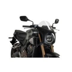 CUBIERTA SEMICARNADA PUIG HONDA CB650R NEO SPORTS CAFE 2024 TRANSPARENTE-NEGRO