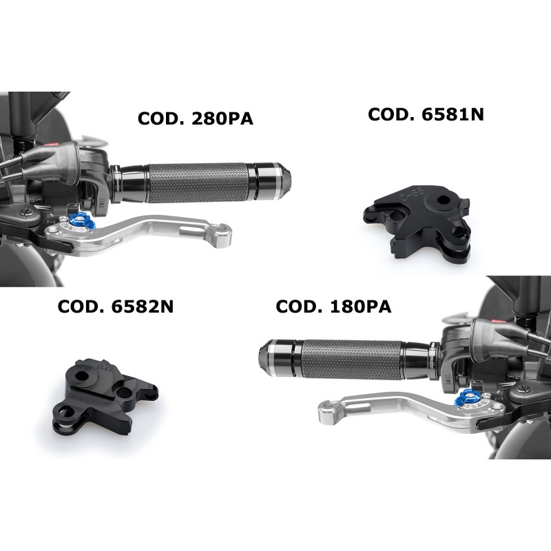 PUIG JEU DE LEVIER ET ADAPTATEURS LEVIERS DE FREIN ET D'EMBRAYAGE BMW R NINE T 14-16 - CHASSIS 0A6-0A16 - USAGE