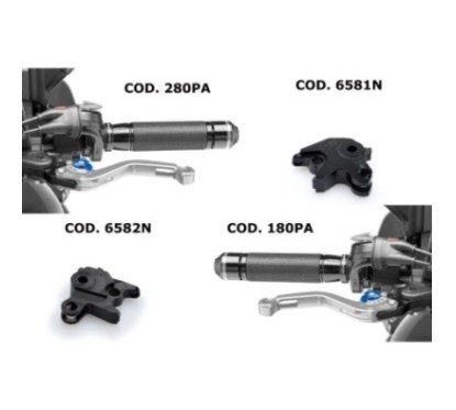 PUIG-HEBEL- UND ADAPTER-SATZ BREMS- UND KUPPLUNGSHEBEL BMW R NINE T 14-16 - FAHRGESTELL 0A6-0A16 - GEBRAUCHT