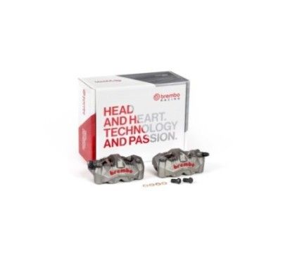brembo kit radial monobloc brake calipers gp4 rs for suzuki gsx s1000 katana 19 24 titanium