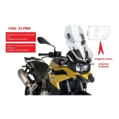 PANTALLA AJUSTABLE PUIG BMW F850 GS 18-24 TRANSPARENTE-3178W