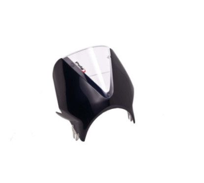 puig univ vision windshield for triumph scrambler 06 16 black transparent