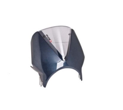 puig univ vision windshield for triumph street twin 16 19 carbon light smoke