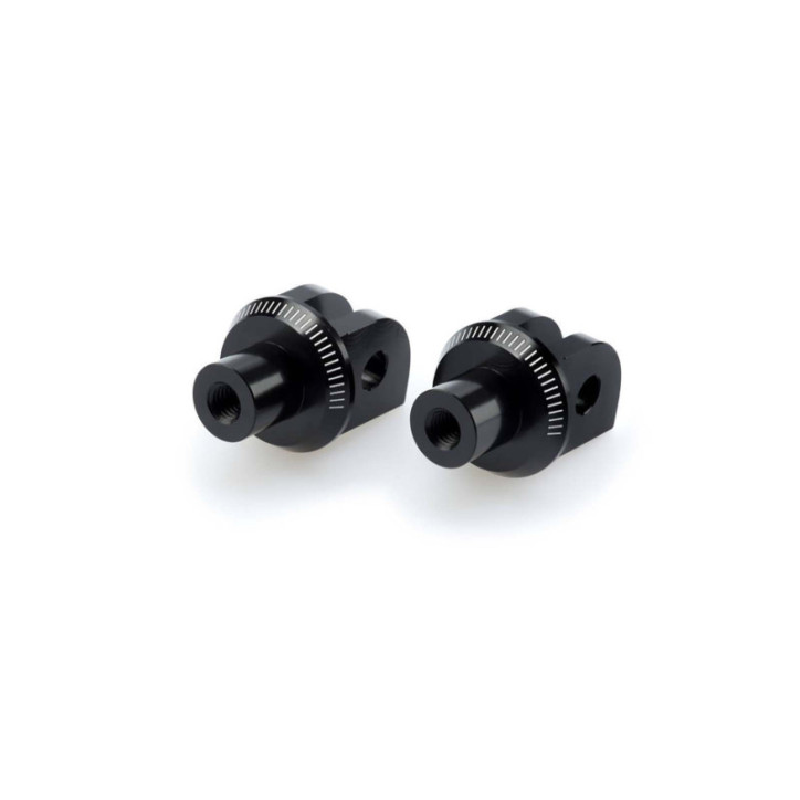 PUIG FIXED DRIVER REST ADAPTERS FOR TRIUMPH DAYTONA 660 2024 BLACK