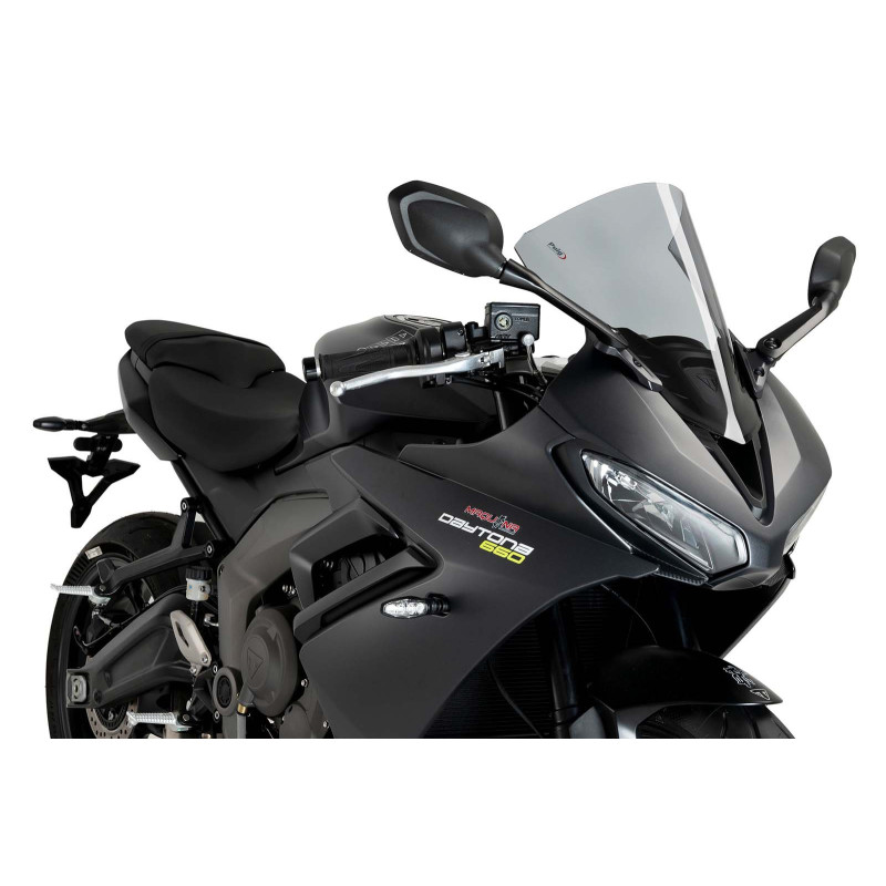 PUIG WINDSCREEN R-RACER FOR TRIUMPH DAYTONA 660 2024 LIGHT SMOKE