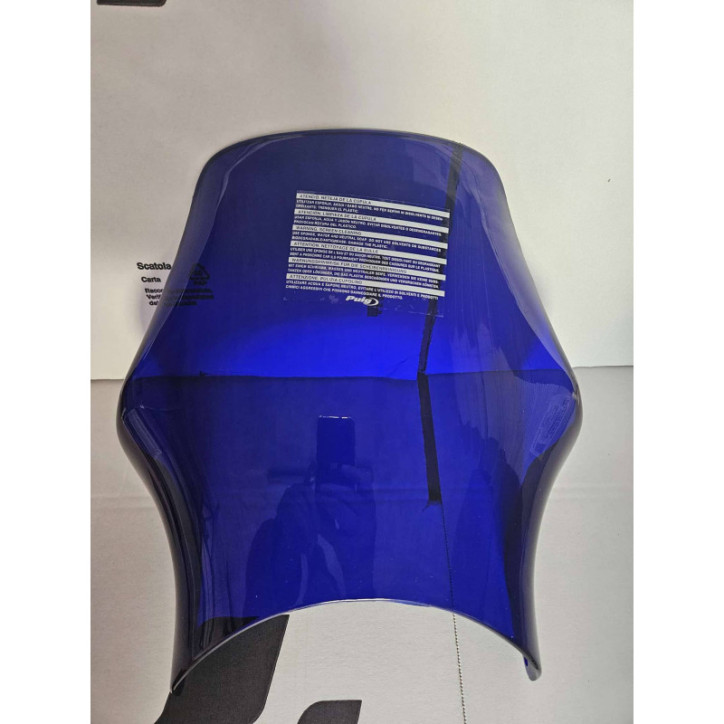 PUIG UNIV. WINDSCHUTZSCHEIBE NACKTER SUZUKI SV1000 03-07 BLAU-GEBRAUCHT