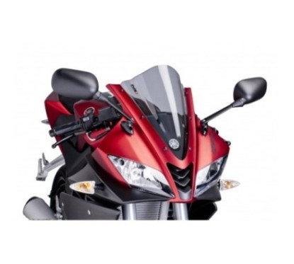 Pare-brise Puig Racing pour Yamaha YZF R125 08-18, fume clair