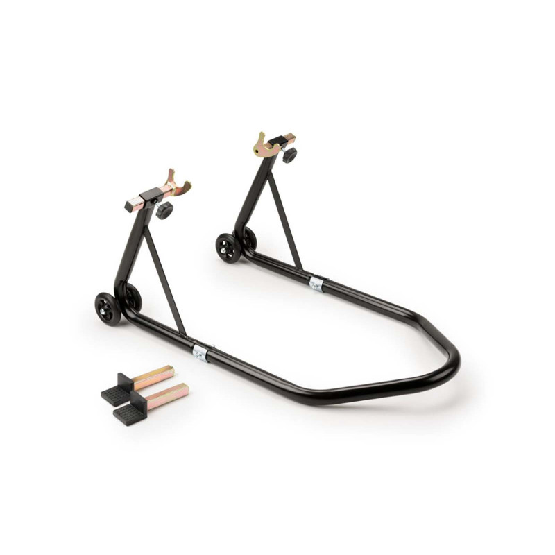 PUIG STAND ARRIERE AVEC DOPPIO BRACCIO OSCILLANTE NOIR - COD. 4322N - Equipe de 4 roues en nylon. Materiel: acciaio.