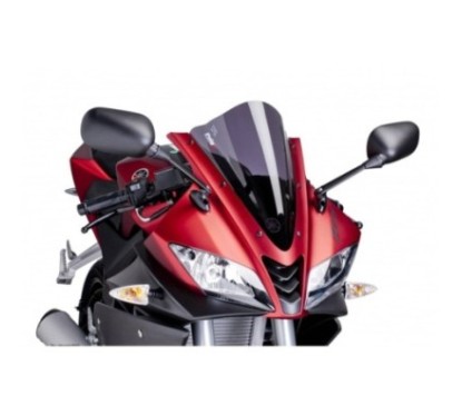 Pare-brise Puig Racing pour Yamaha YZF R125 08-18, fume fonce
