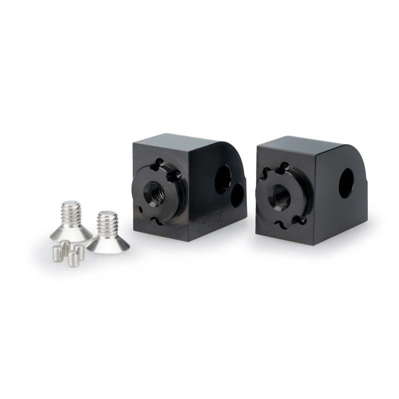 puig adapters adjustable passenger pegs bmw r1300 gs 23 25 black