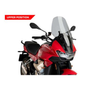 puig windshield touring moto guzzi stelvio 24 25 light smoke