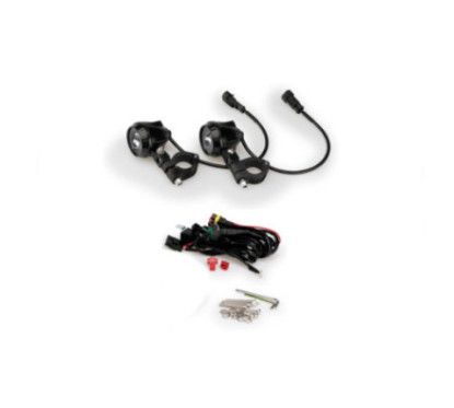 puig kit fendinebbia 20 omologato set morsetti su tubo di diametro 255mm nero